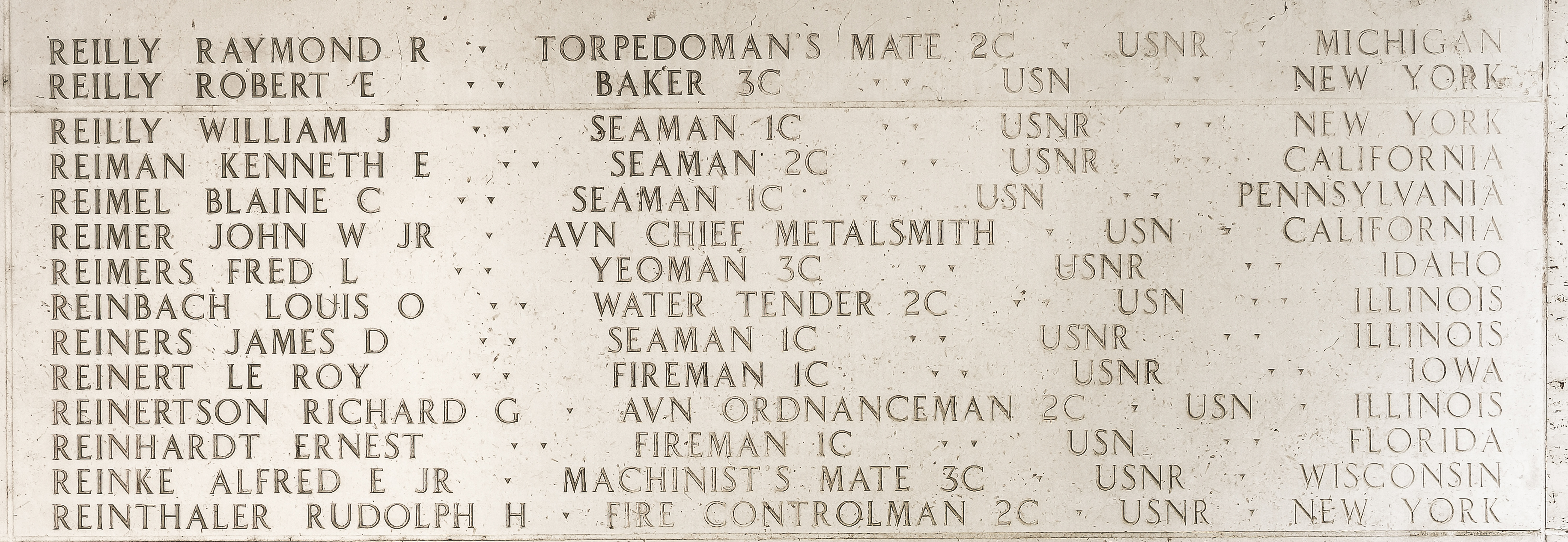 Raymond R. Reilly, Torpedoman's Mate Second Class